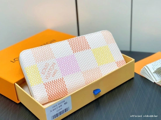 Official oldcobbler WALLET-19.5*10.5*2.5 VUITTON LOUIS cm ZIPPY 0728
